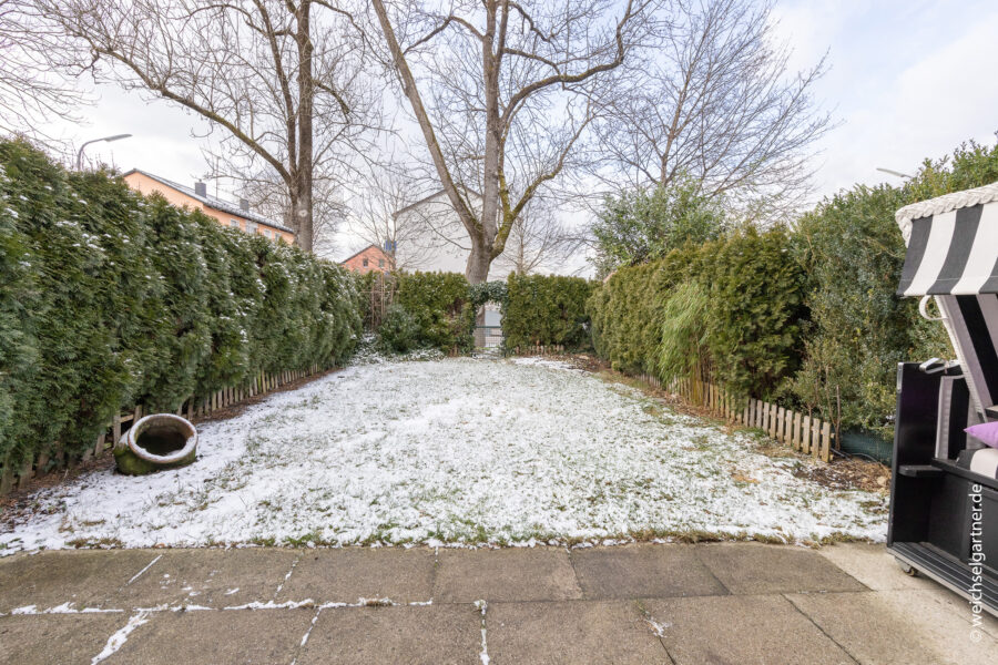 Bezugsfreie Gartenwohnung in guter Lage - Garten mit West-Ausrichtung