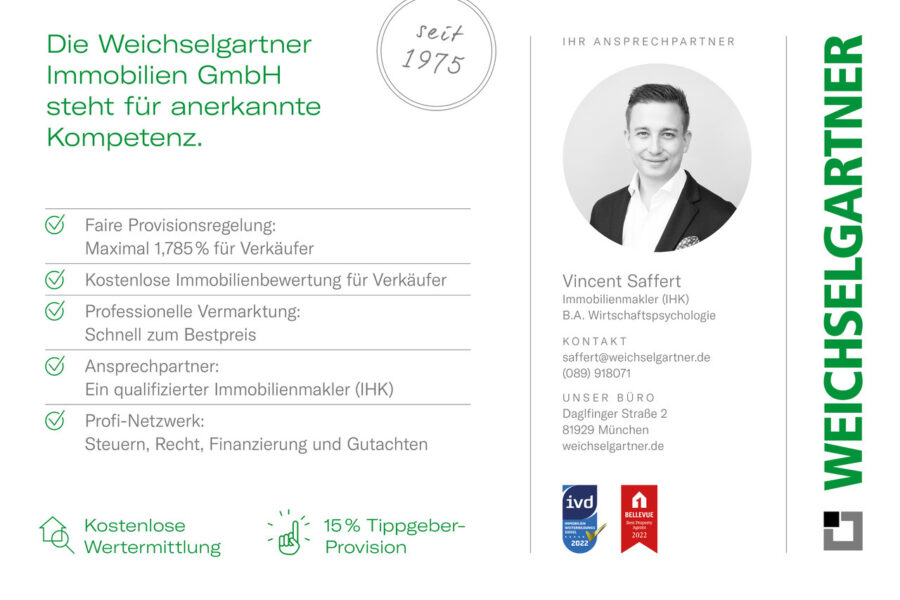 Bezugsfreie Gartenwohnung in guter Lage - Ihr Münchner Immobilienbüro