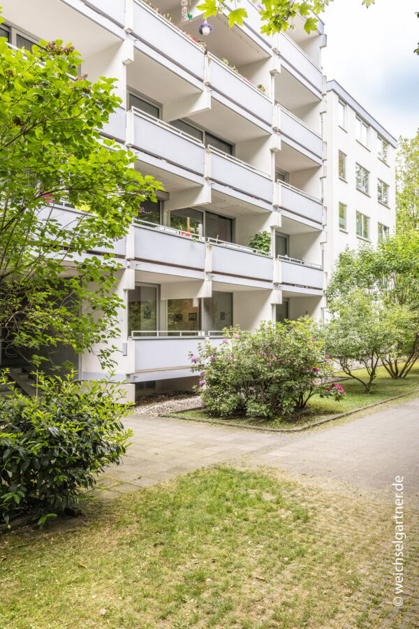 Bezugsfreie Eigentumswohnung nahe des Stiglmaierplatzes - Blick auf das Wohnhaus