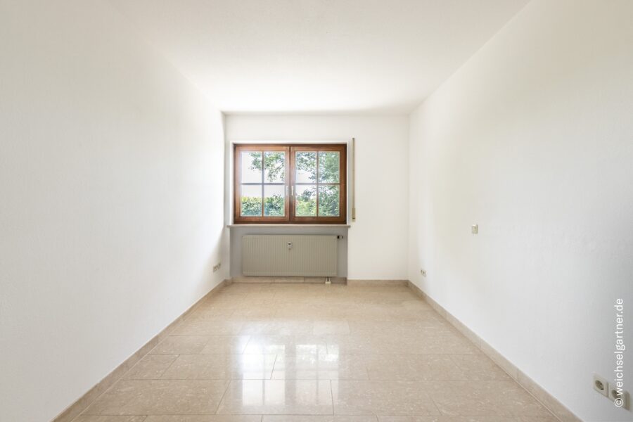 Idyllische Garten-Maisonette in ruhiger Feldrandlage – sonnige Südwest-Ausrichtung und 2 Stellplätze - Schlafzimmer im Erdgeschoss