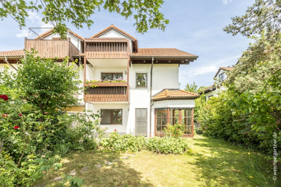 Idyllische Garten-Maisonette in ruhiger Feldrandlage – sonnige Südwest-Ausrichtung und 2 Stellplätze - Idyllische Gartenwohnung