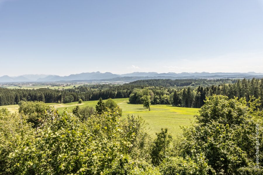 Traumhaftes Baugrundstück in Höhenlage mit unverbaubarem Bergblick - Bergpanorama