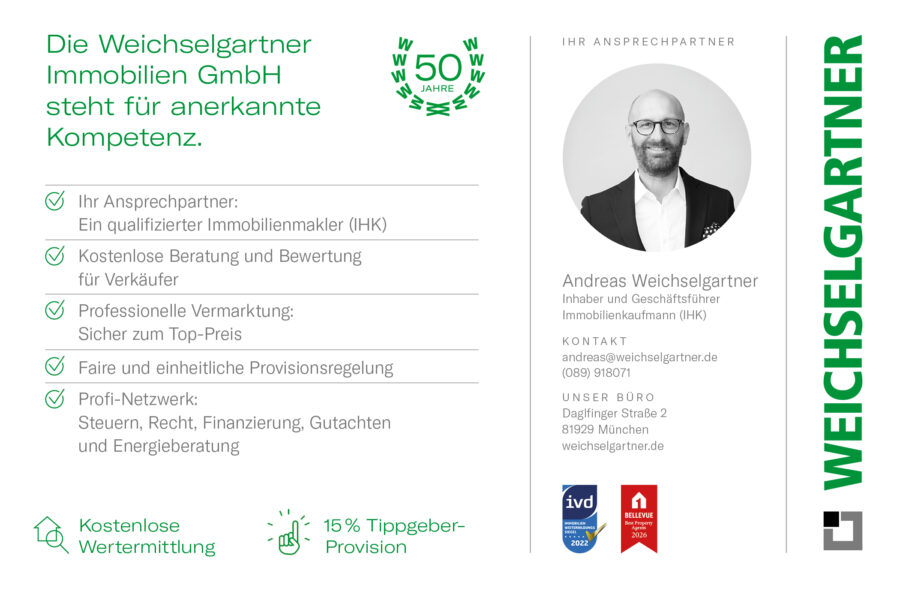 Familienfreundliche Doppelhaushälfte mit schönem Südwestgarten und Einzelgarage - Ihr Münchner Immobilienbüro