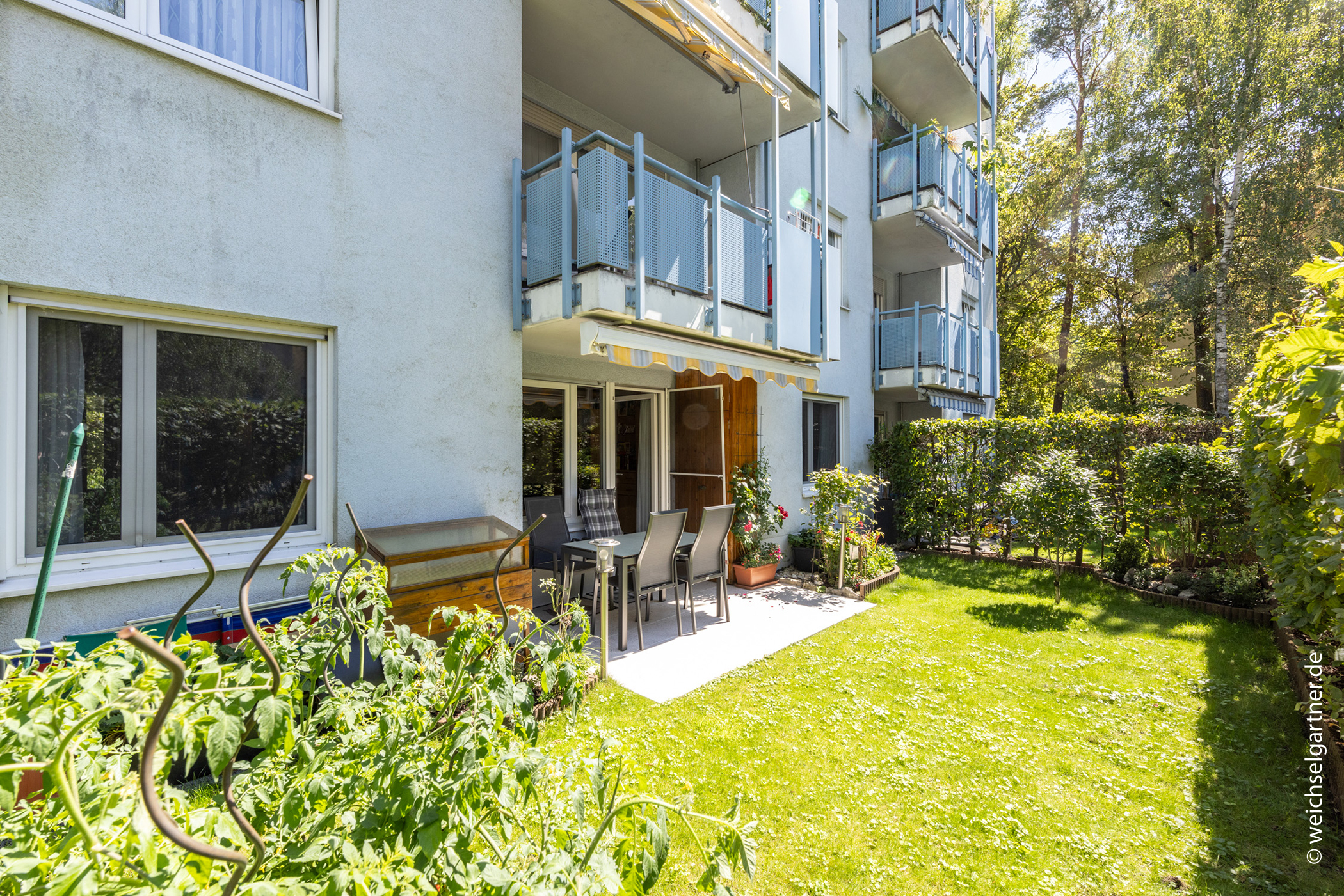 Ruhige Gartenwohnung mit idealer West-Ausrichtung, 80939 München, Erdgeschosswohnung