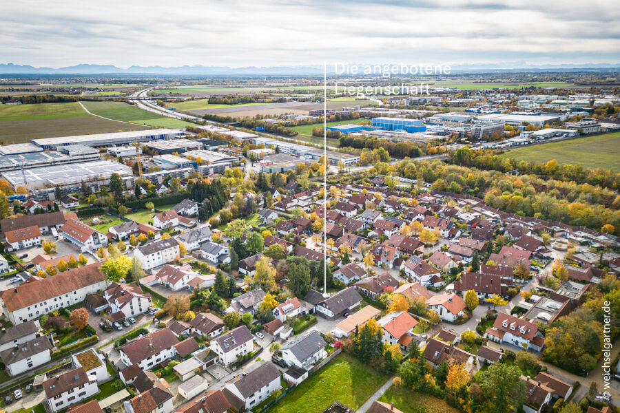 Rückwärtig gelegenes Baugrundstück in begehrter Wohnlage - Umgebungsaufnahme