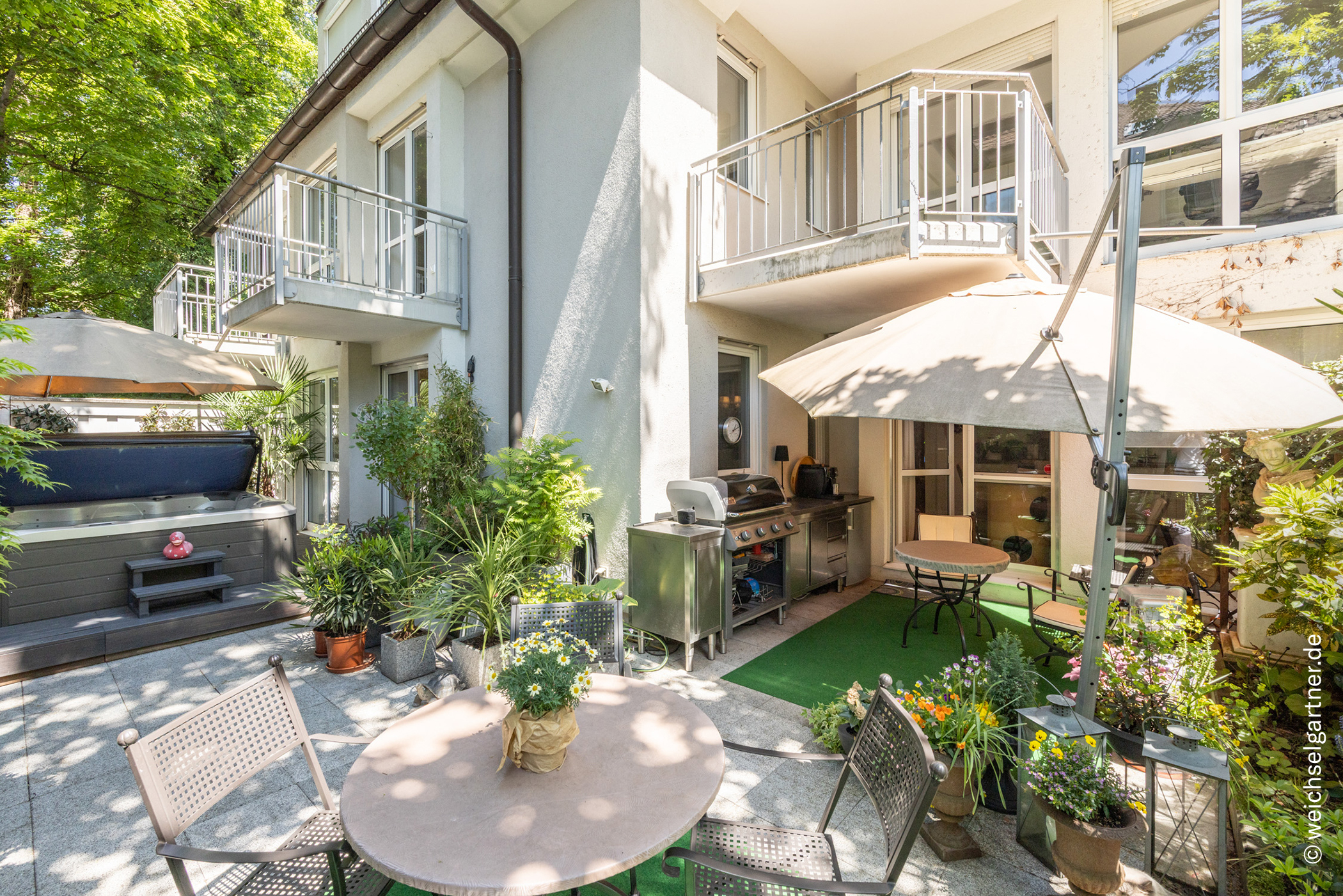 Hochwertige Garten-Maisonettewohnung in 1A-Wohnanlage, 80639 München, Erdgeschosswohnung