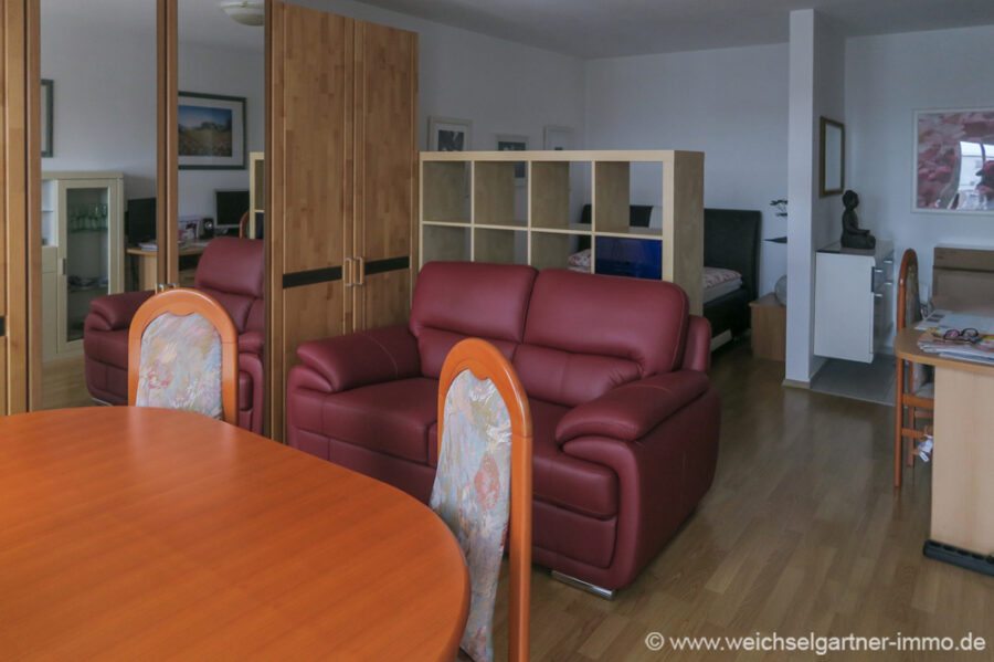 Schönes Appartement Nähe Flughafen - Wohn-/Schlafraum