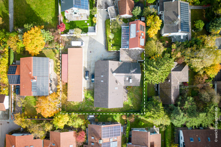 Herrliches Baugrundstück in ruhiger und zurückversetzter Wohnlage - Skizzierter Grundstücksverlauf