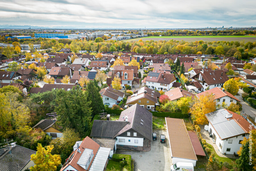 Herrliches Baugrundstück in ruhiger und zurückversetzter Wohnlage - Luftbildaufnahme