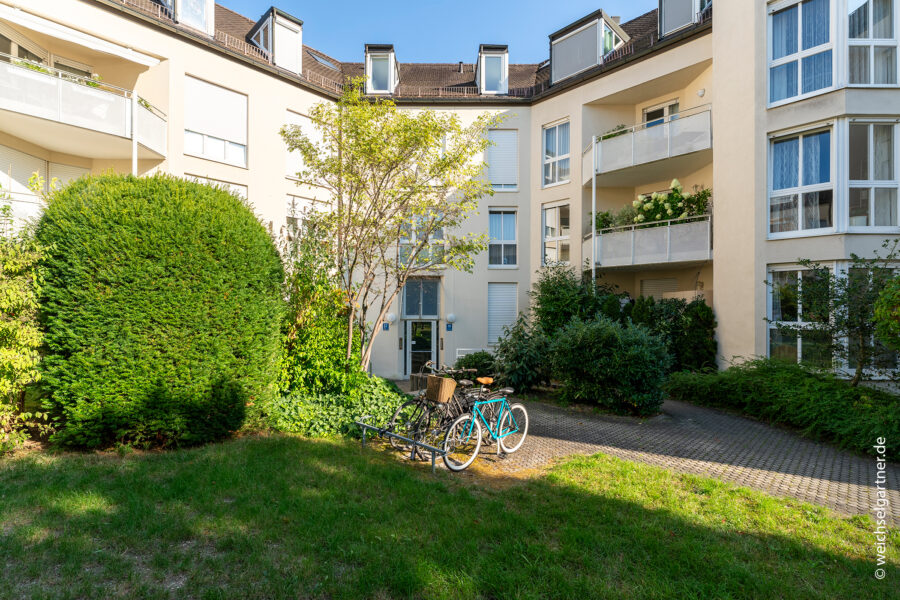 Attraktive Gartenwohnung in ruhiger und grüner Wohnanlage - Barrierefreier Hauseingang