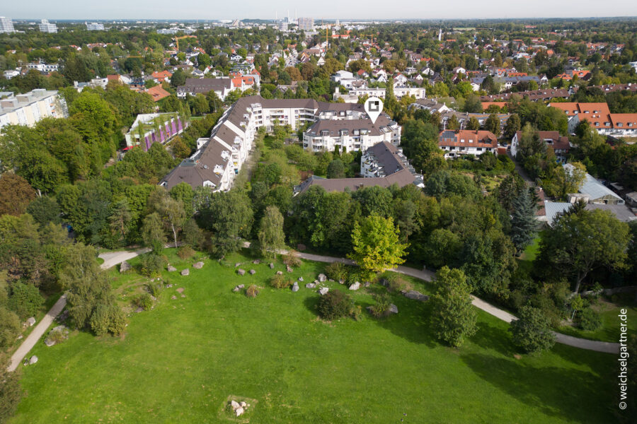 Attraktive Gartenwohnung in ruhiger und grüner Wohnanlage - Ruhige Wohnlage am Zamilapark