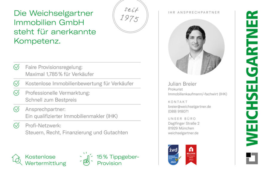 Attraktive Gartenwohnung in ruhiger und grüner Wohnanlage - Ihr Münchner Immobilienbüro