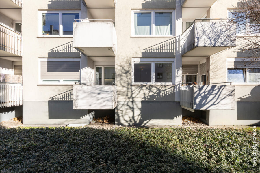 Bezugsfreies Appartement in zentrumsnaher Wohnlage - Blick auf die Angebotene Wohnung