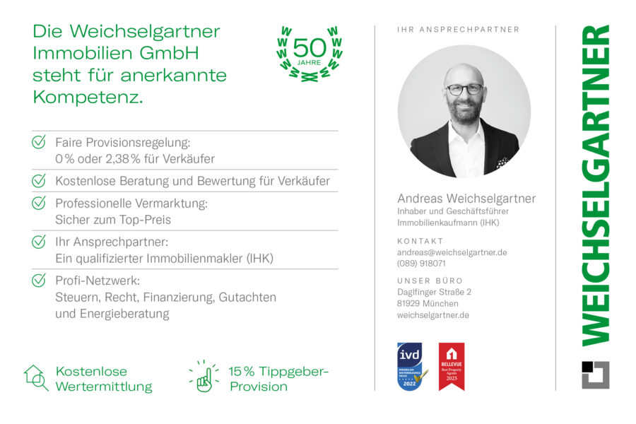 Großzügige Doppelhaushälfte mit sonnigem Garten und geräumiger Doppelgarage - Ihr Münchner Immobilienbüro