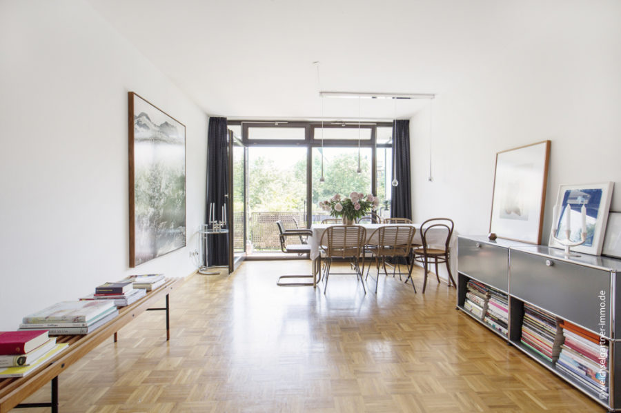 Attraktives Appartement in bester Stadtlage - Wohn- und Schlafbereich