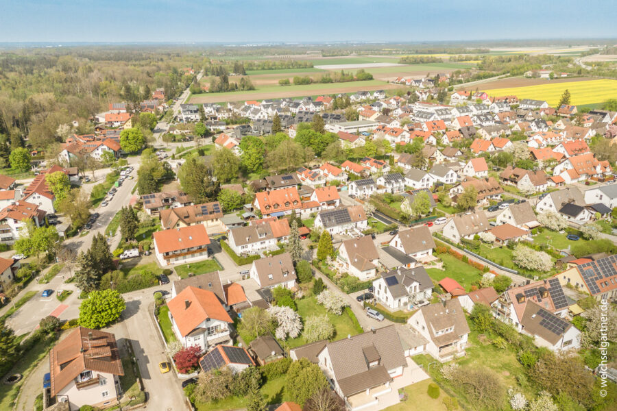 Wunderbarer Bauplatz für ein Einfamilienhaus in ruhiger Wohnlage - Blick Richtung Norden