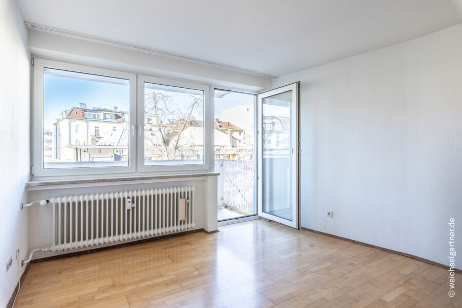 Bezugsfreies Appartement mit Westbalkon in ruhiger Innenhoflage zwischen Isar und Goetheplatz - Bezugsfreies Appartement