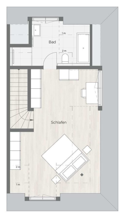 Elegante Villenhälften - Haus 4 - Grundriss Haus 4 – DG
