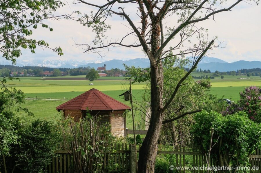 Schönes Wohnbaugrundstück - Herrlicher Weitbilck vom Grundstück in die Berger