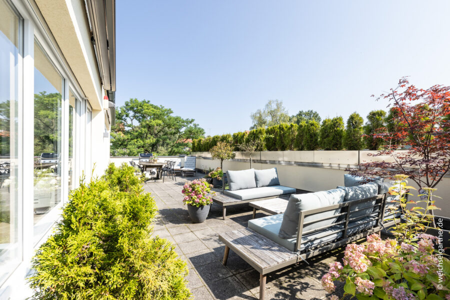 Moderne Dachterrassenwohnung mit herrlichem Blick - Wunderbare Dachterrasse