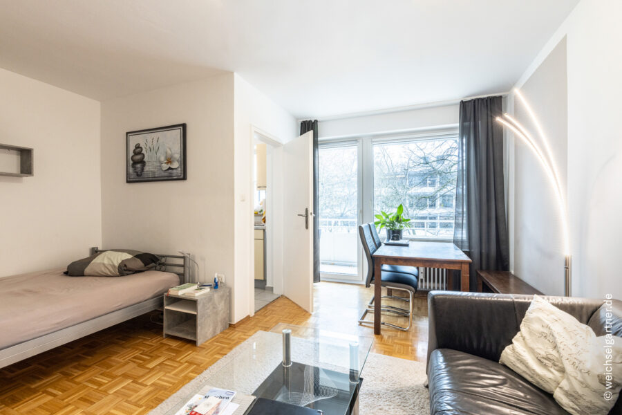 Frei ab 01.03.2026: Vollmöbliertes Appartement in beliebter Wohnlage - Wohnraum