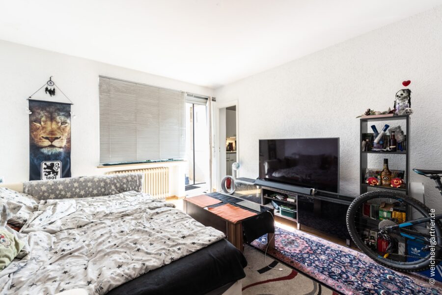 Vermietetes Appartement mit Südwest-Loggia in beliebter Wohnlage - Wohnraum