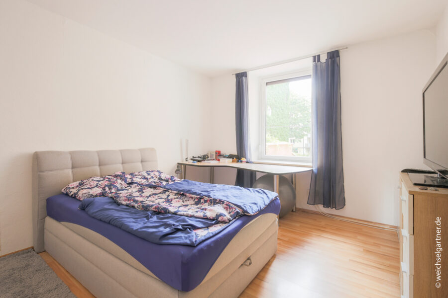 Vermietete Stadtwohnung mit Wohnküche - Schlafzimmer