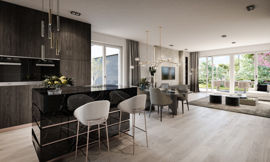 4 Elegante Villenhälfte in attraktiver Wohnlage - Offener Wohn-/Essbereich