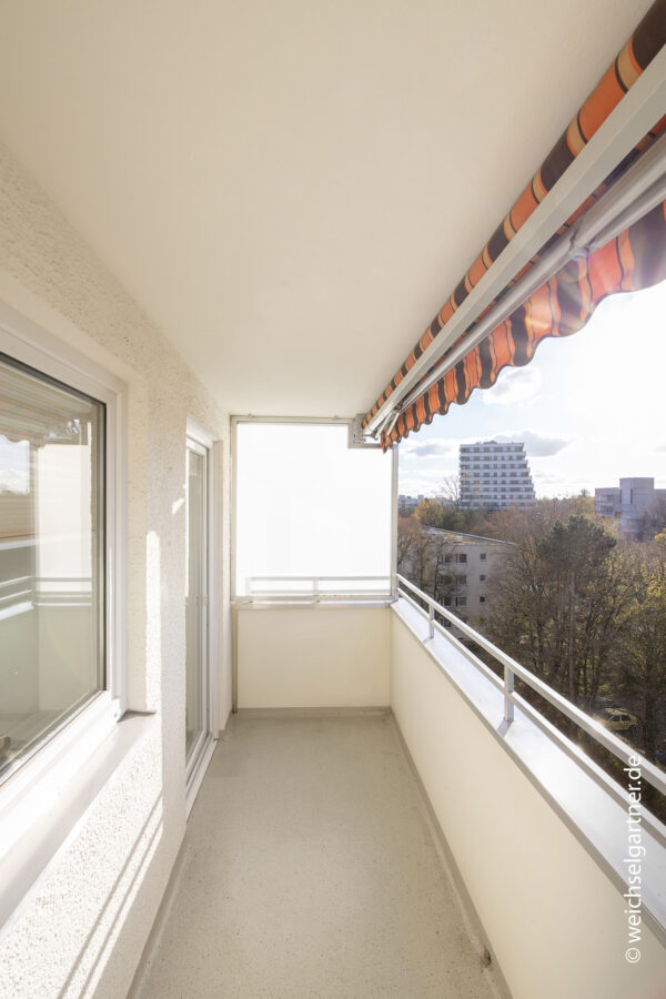 Bezugsfreie Eigentumswohnung mit West-Balkon - Sonniger West-Balkon