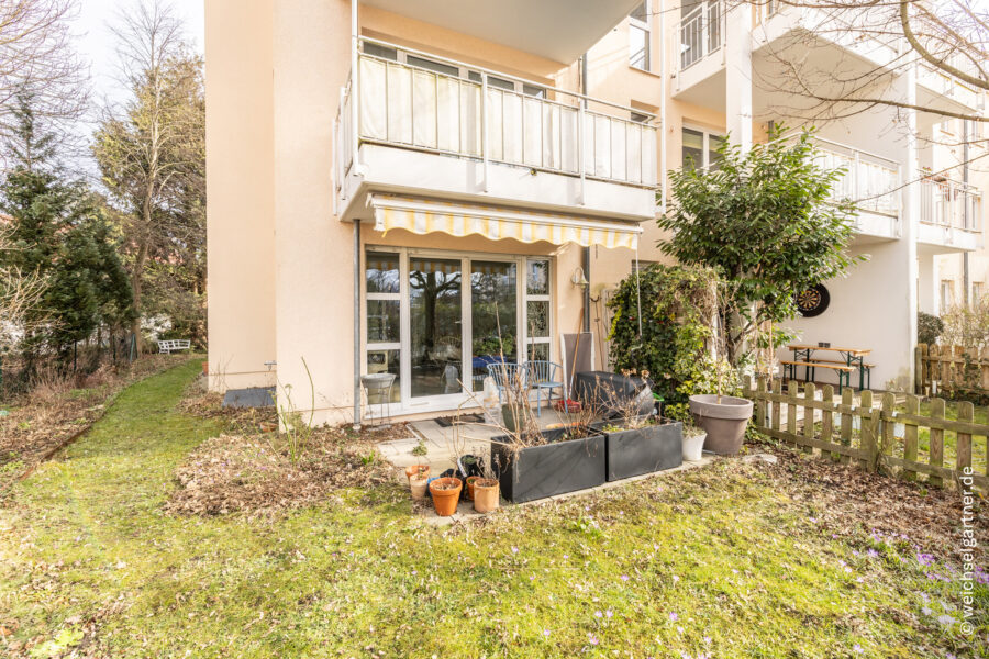 Charmante Eigentumswohnung mit großem Privatgarten - Charmanter Terrassenbereich