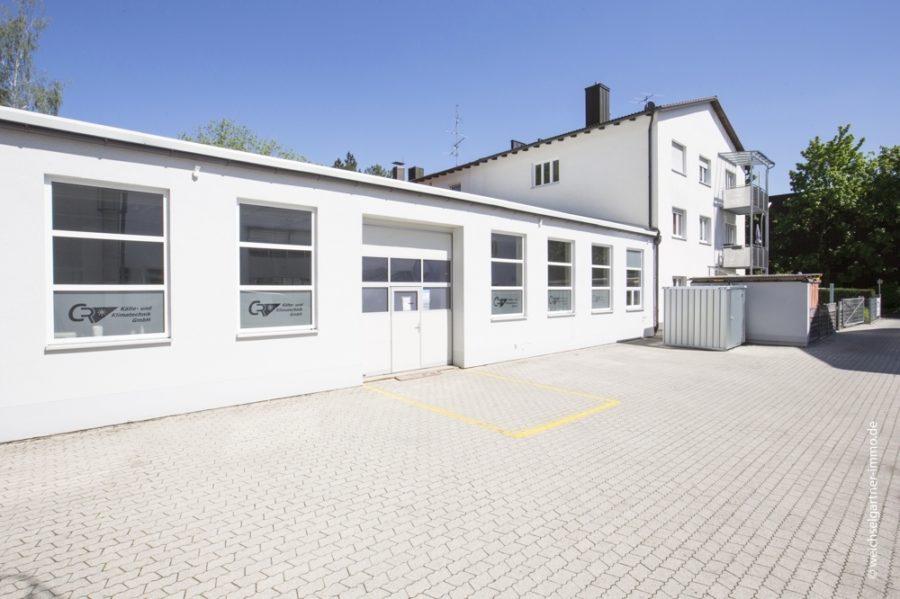 Gewerbehalle mit Büroflächen in Top-Lage - Außenansicht